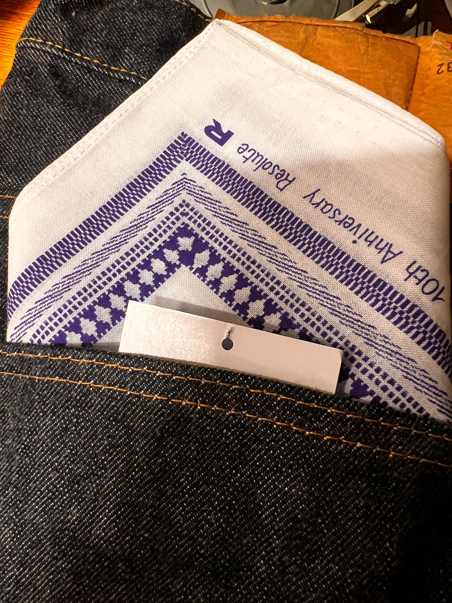 RESOLUTE 710-2 selvedge denim Black