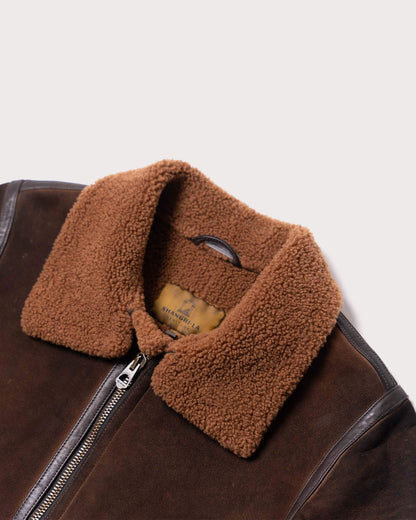 “Aviatore” B-3 Castagno Shearling Jacket