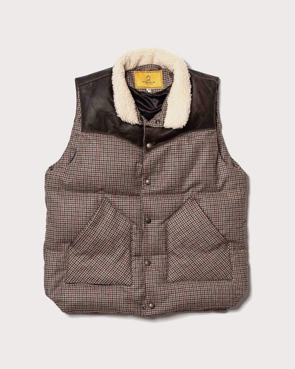 “Bivacco” Pied de Poule Western Down Vest