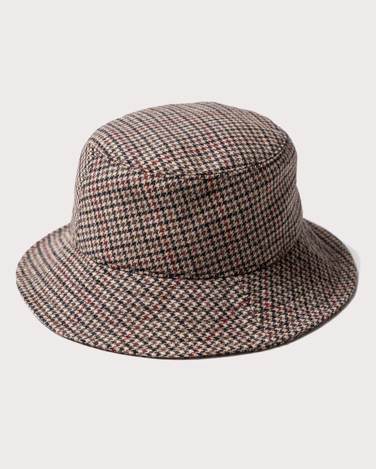 “Combat” Pied de Poule Wool Bucket