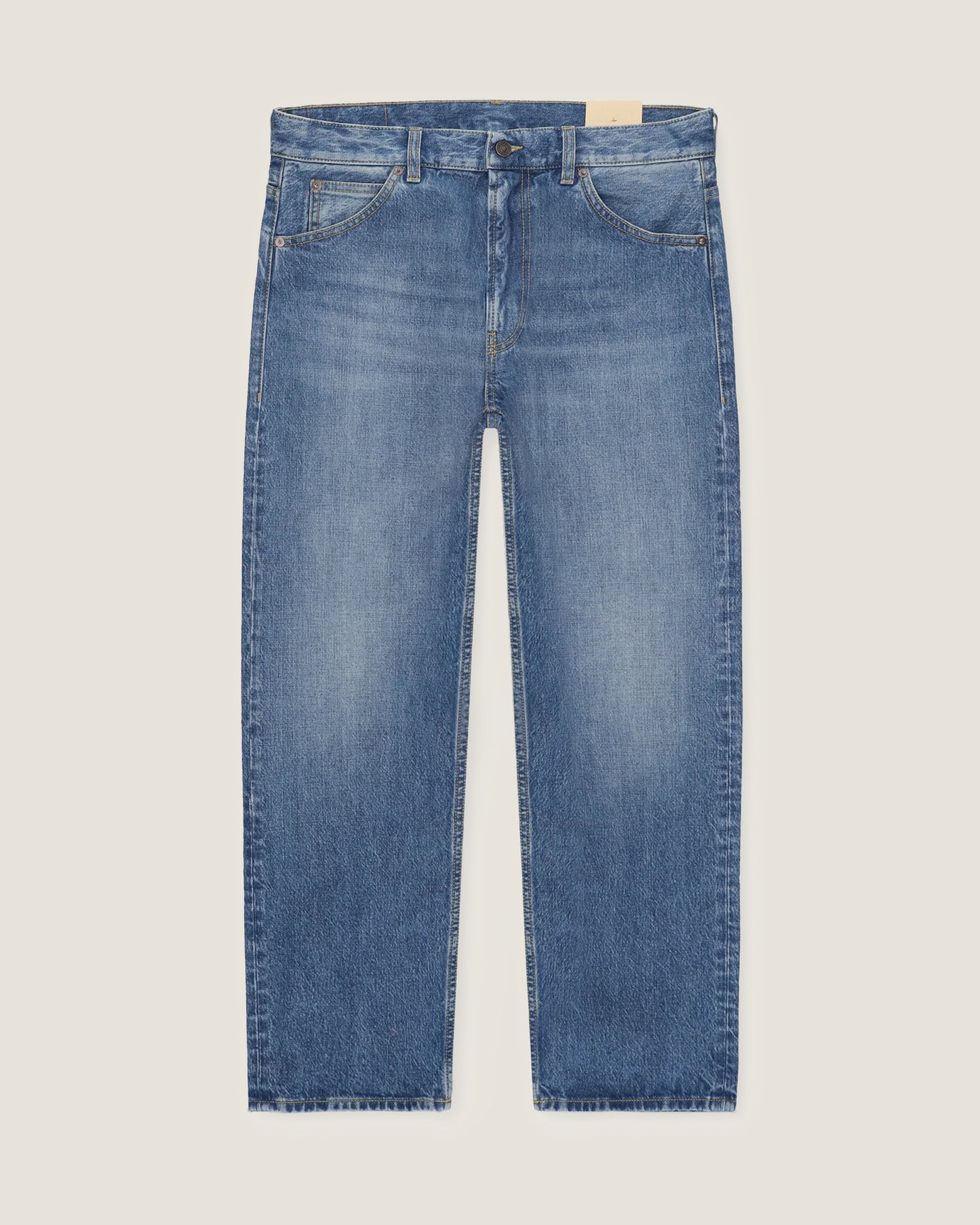 944 Jason Denim 5 Tasche A Vita Alta Stone Wash