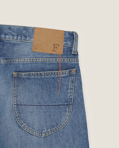 944 Jason Denim 5 Tasche A Vita Alta Stone Wash