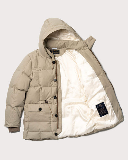 “Presena” Beige Down Expedition Parka