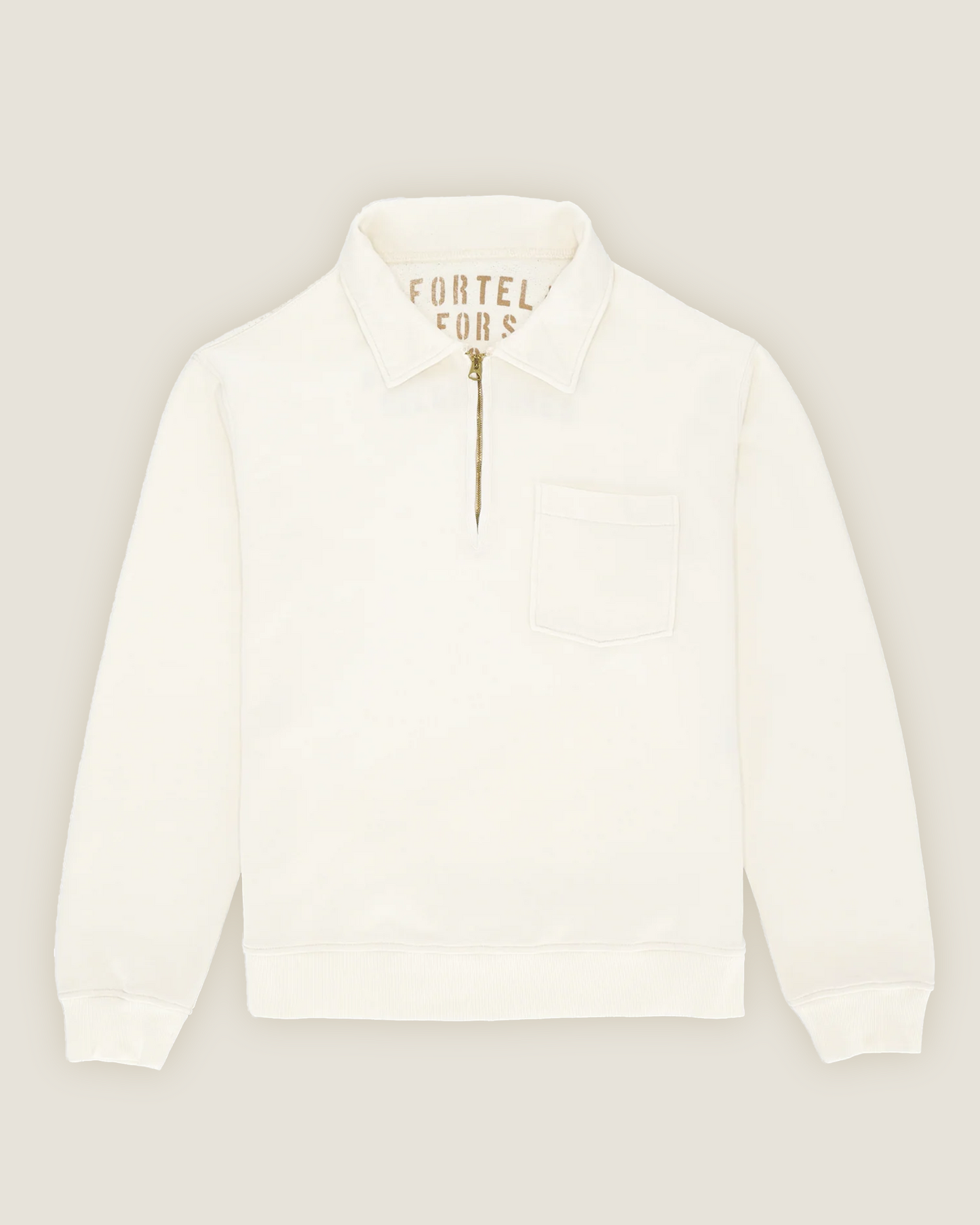 Yale Felpa In Jersey Garzato Con Colletto E Zip