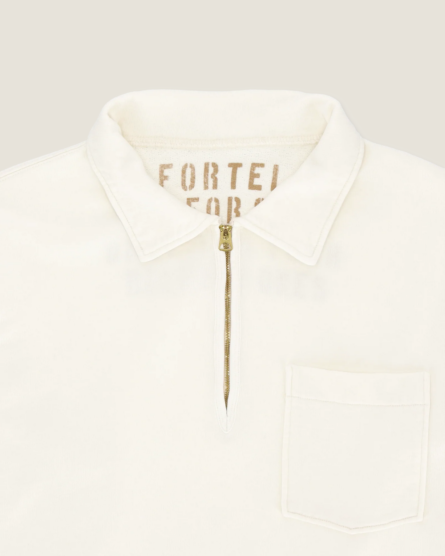 Yale Felpa In Jersey Garzato Con Colletto E Zip